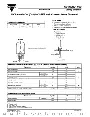 SUM60N04-05C datasheet pdf Vishay