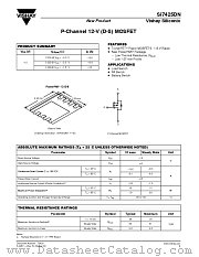 SI7425DN datasheet pdf Vishay