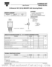 SUM60N04-05T datasheet pdf Vishay