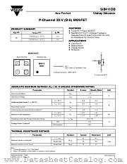 SI8411DB datasheet pdf Vishay