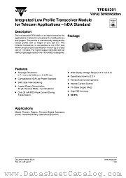 TFDU4201 datasheet pdf Vishay