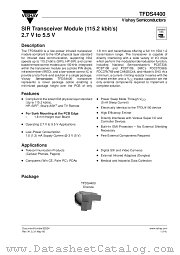 TFDS4400 datasheet pdf Vishay