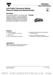 TFDU2201 datasheet pdf Vishay