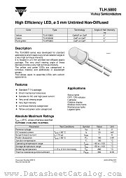 TLH.5800 datasheet pdf Vishay