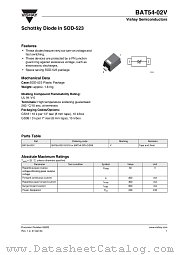 BAT54-02V datasheet pdf Vishay