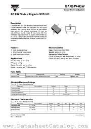 BAR64V-03W datasheet pdf Vishay