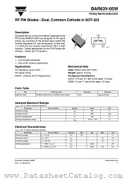 BAR63V-05W datasheet pdf Vishay