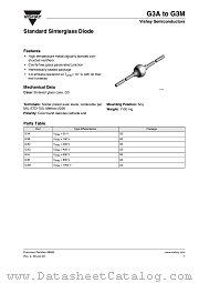 G3D datasheet pdf Vishay