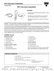 NTC - ASSEMBLIES datasheet pdf Vishay