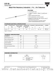 CCF-50 datasheet pdf Vishay