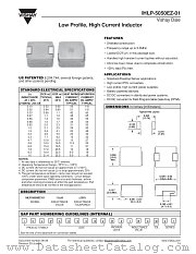 IHLP-5050EZ-01 datasheet pdf Vishay