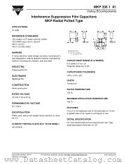 MKP 338 1 X1 datasheet pdf Vishay