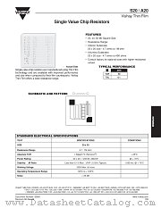 A20 datasheet pdf Vishay