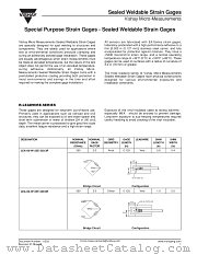 SEALED WELDABLE STRAIN GAGES datasheet pdf Vishay