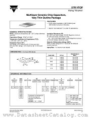X7R, VTOP (LOW PROFILE) datasheet pdf Vishay