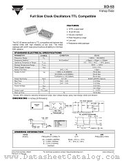 XO-53 datasheet pdf Vishay
