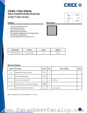 CPW5-1700-Z005A datasheet pdf Wolfspeed