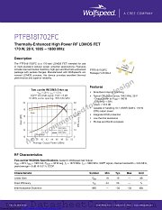 PTFB181702FC-V1 datasheet pdf Wolfspeed
