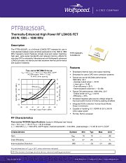 PTFB182503FL-V2 datasheet pdf Wolfspeed