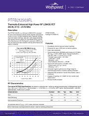 PTFB212503FL-V2 datasheet pdf Wolfspeed