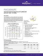 PXAC200902FC-V1 datasheet pdf Wolfspeed
