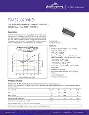 PXAE263708NB-V1 datasheet pdf Wolfspeed