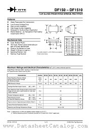 DF154 datasheet pdf Won-Top Electronics