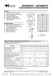 ER1004FCT datasheet pdf Won-Top Electronics