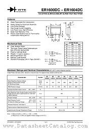 ER1601ADC-T3 datasheet pdf Won-Top Electronics