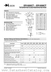 ER1602CT datasheet pdf Won-Top Electronics