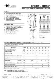 ER806F datasheet pdf Won-Top Electronics