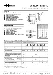 ER800D datasheet pdf Won-Top Electronics
