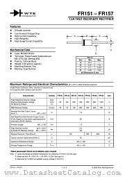 FR155-T3 datasheet pdf Won-Top Electronics