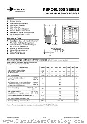 KBPC5010S datasheet pdf Won-Top Electronics