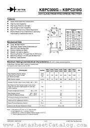 KBPC301G datasheet pdf Won-Top Electronics