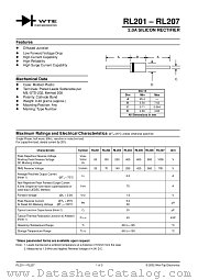 RL205-T3 datasheet pdf Won-Top Electronics