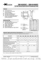 SB1060DC-T3 datasheet pdf Won-Top Electronics
