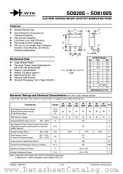 SD820S-T3 datasheet pdf Won-Top Electronics