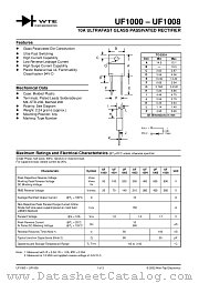 UF1008 datasheet pdf Won-Top Electronics