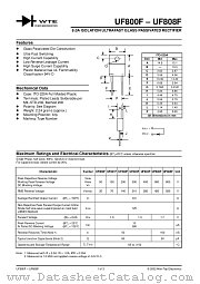 UF800F datasheet pdf Won-Top Electronics