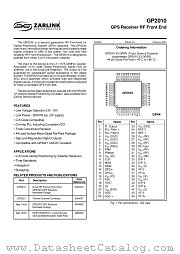 GP2010 datasheet pdf Zarlink Semiconductor
