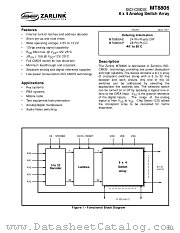 MT8806 datasheet pdf Zarlink Semiconductor