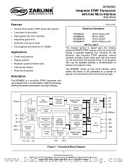 MT8888C datasheet pdf Zarlink Semiconductor