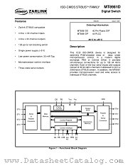 MT8981 datasheet pdf Zarlink Semiconductor