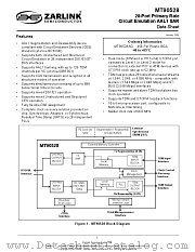 MT90528 datasheet pdf Zarlink Semiconductor