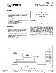 MT9085B datasheet pdf Zarlink Semiconductor