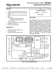 MT9094 datasheet pdf Zarlink Semiconductor