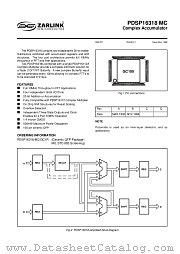 PDSP16318 MC datasheet pdf Zarlink Semiconductor