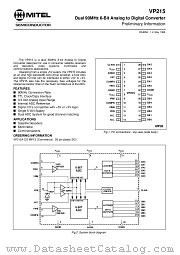 VP215 datasheet pdf Zarlink Semiconductor