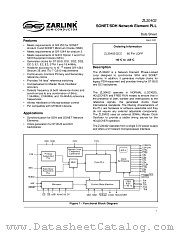 ZL30402 datasheet pdf Zarlink Semiconductor